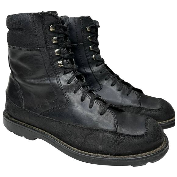 Harley-Davidson Black Leather Moto Lacing Boots main image 6